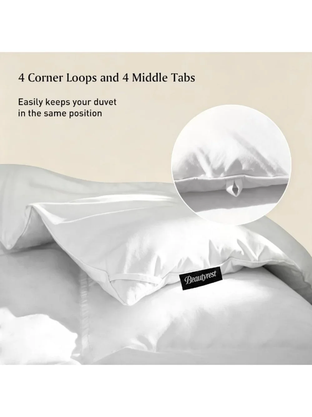 Luxurious King Size White Goose Feather & Down Comforter - Soft, Cozy & Warm